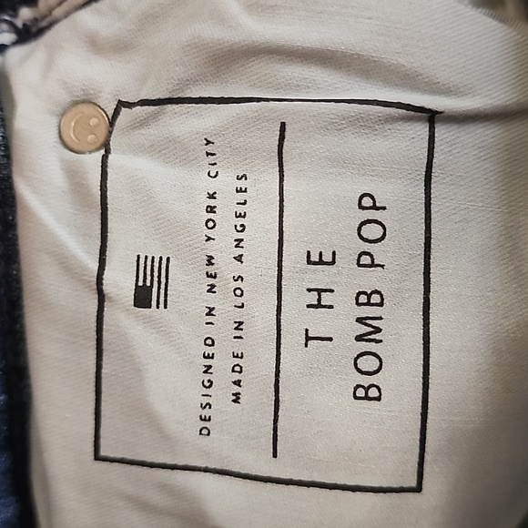 AYR The Bomb Pop High-Rise Cropped Flare Jeans Raw Hem Denim Size 27 - Picture 15 of 16